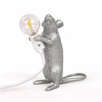 {{photo.Alt || photo.Description || 'Настольная Лампа Мышь Mouse Lamp #1  H15 см Серебро в стиле Seletti'}}