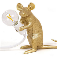 {{photo.Alt || photo.Description || 'Настольная Лампа Мышь Mouse Lamp #2 H21 см Золотая в стиле Seletti'}}